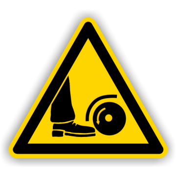 Warnschild, Warnung vor Fußverletzung, praxisbewährt