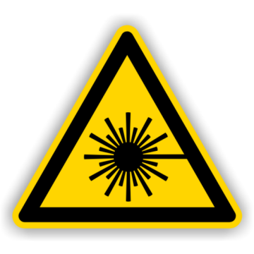 Warnschild, Warnung vor Laserstrahl, ISO 7010