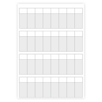 Kabeletiketten mit Schutzlaminat, Polyester, weiß, für Kabel-Ø 2,1 - 17,5 mm, verschiedene Formate
