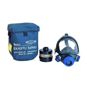 EKASTU Safety Atemschutz Katastrophen-Set BASIC inkl. Maskentrage- und Aufbewahrungstasche