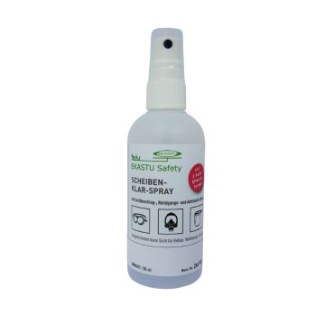EKASTU-Scheiben-Klar-Spray, 100ml, für Schutzbrillen, Visiere und Vollmasken aller Art