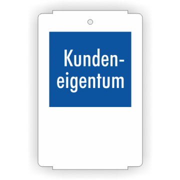 Qualitätsanhänger aus Kunststoff, Kundeneigentum