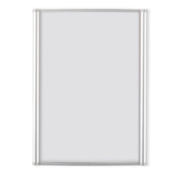 Türschild PRIMUS manipulationssicher , Hochformat DIN A5, aus Aluminium, silber eloxiert, 163x210 mm