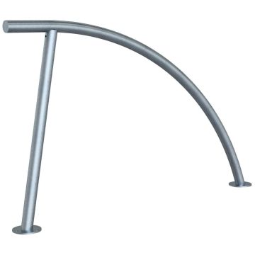 Anlehnbügel zum Aufdübeln, Stahlrohr Ø48mm, 850x1400mm (HxB), feuerverzinkt