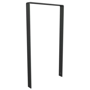 Anlehnbügel 600mm, Einbetonieren, Flachstahl gebogen 70x10mm, 1100mm, Eisenglimmer