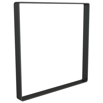 Anlehnbügel 800mm, Aufdübeln, Flachstahl gebogen 70x10mm, Gesamthöhe 800mm, Eisenglimmer