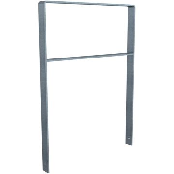 Anlehnbügel 800mm, Querholm, Einbetonieren, Flachstahl gebogen 70x10mm, 1100mm, feuerverzinkt