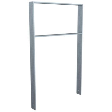 Flachstahlbügel 80x12mm, Einbetonieren, 1200x750 mm (HxB), Querholm, feuerverzinkt