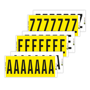 Textile Buchstabenaufkleber A-Z, Buchstaben einzeln und als Set