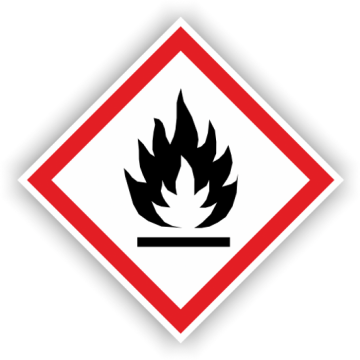 Gefahrensymbol GHS02 Flamme, Folie, verschiedene Ausführungen