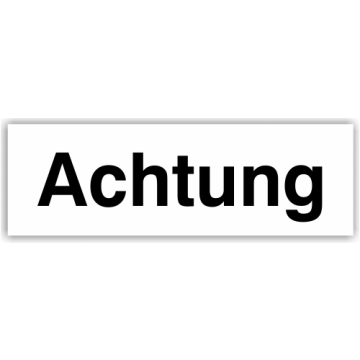 GHS-Signalwort Achtung,  Folie, 350 x 100 mm, 5 St./VE