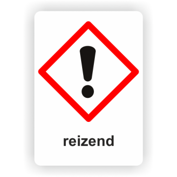Gefahrensymbol GHS07 Ausrufezeichen, reizend 26 x 37 mm, 12 St./VE