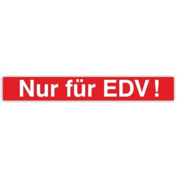 Stromkreisaufkleber "Nur für EDV"