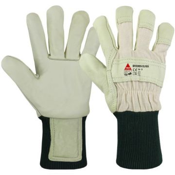 Hase Lederhandschuhe Bremen-Super-Strickbund, 12 Paar