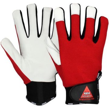 Hase Montagehandschuhe Power Grip III, Ziegennappaleder, 6 Paar