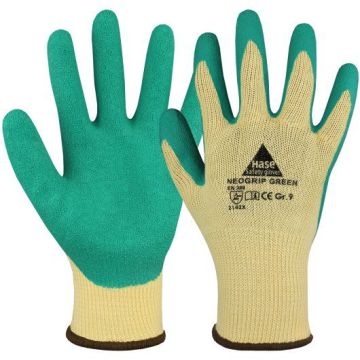 Hase Montagehandschuhe Neogrip Green, 10 Paar