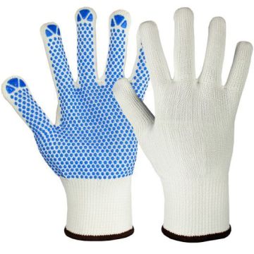 Hase Arbeitshandschuhe Namur mit PVC Noppen, Größe 6-12, 12 Paar