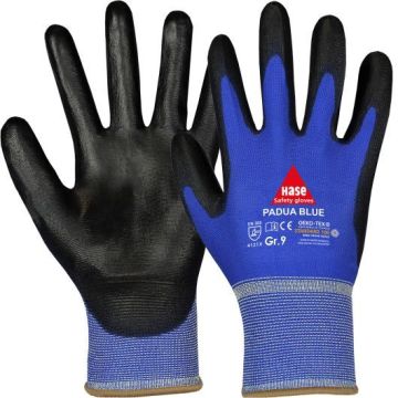Hase Montagehandschuhe Padua Blue OekoTex®, 12 Paar