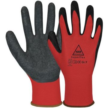 Hase Montagehandschuhe SuperFlex red, 10 Paar