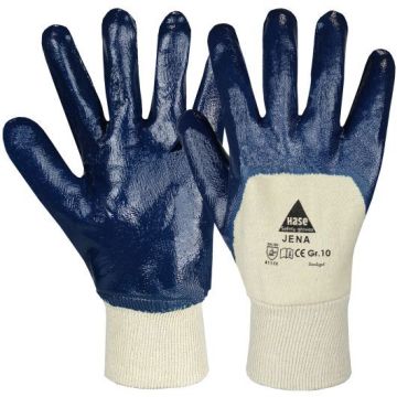 Hase Nitrilhandschuhe Jena, blau, 12 Paar
