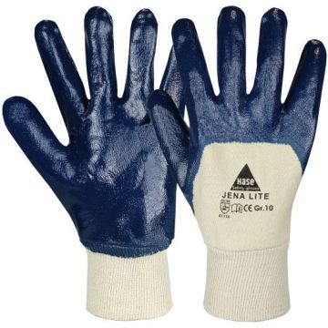 Hase Nitrilhandschuhe Jena Lite, blau, 12 Paar