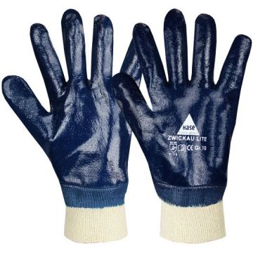 Hase Nitrilhandschuhe Zwickau Lite, blau, 12 Paar