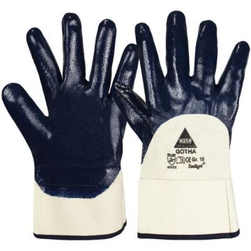 Hase Nitrilhandschuhe Gotha, blau, 12 Paar