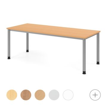 Hammerbacher Schreibtisch Hanna, 200 x 80 cm, höhenverstellbar von 68,5 bis 81 cm