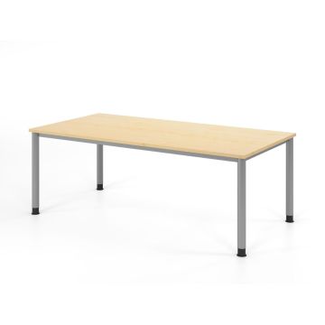 Hammerbacher Schreibtisch Hanna, 200 x 100 cm, höhenverstellbar von 68,5 bis 81 cm, ahorn