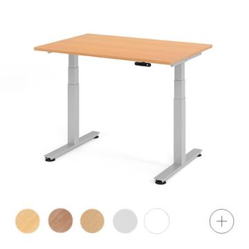 Hammerbacher Sitz-Steh-Tisch Katrin, 120 x 80cm, Memory-Schalter, verstellbar bis 127,0cm