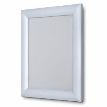 Klapprahmen DIN A4 silber eloxiert, 25 mm Rahmenprofil, spitze Ecken