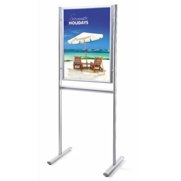 Plakatständer mit Klapprahmen, verschiedene Formate, zur ein- o. doppelseitigen Verwendung