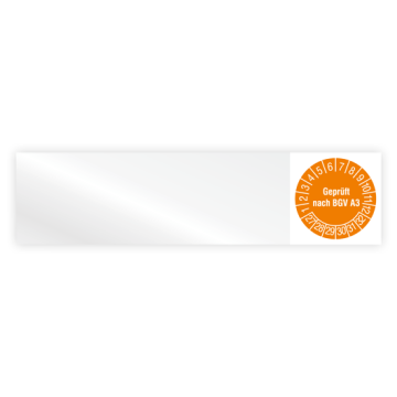 Kabelprüfplakette, Geprüft nach BGV A3, Jahr 2027, Vinylfolie, verschiedene Ausführungen, Heft