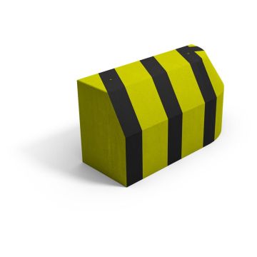 Tasiko® Signalpoller S2 1250x450x600 mm  rechter Schenkel Gelb/Schwarz lackiert