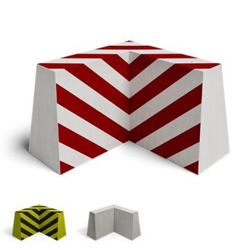 Tasiko® Trapezpoller-Eckstein 1000/380x1000x650 mm