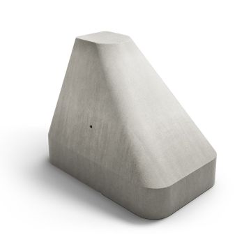 Tasiko® Anfahrschutzpoller Typ M, grau 1620x1020x1300 mm Poller für Verkehr & Lager