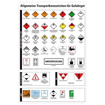 Sicherheitsaush., allg. Transportkennz. Gefahrgut, Kunststoff, 400 x 600 mm
