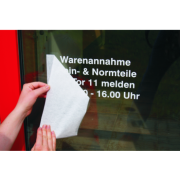Textblock, selbstklebend, selbst gestalten,  Folienplott, mehrzeilig, 300 mm x 150 mm