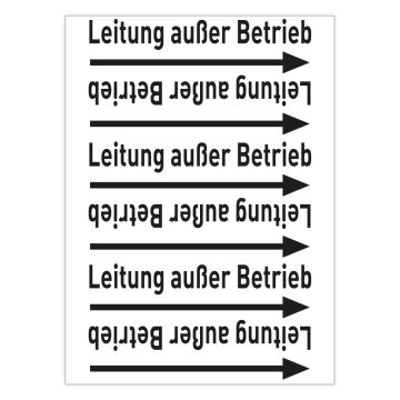 Rohrleitungsband, Leitung außer Betrieb, praxisbewährt