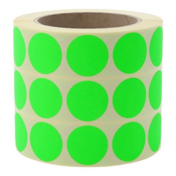 Farbige Etiketten aus Papier, Klebepunkte, 30 mm, 3000/Rolle, 3-bahnig, verschiedene Farben