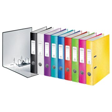 Leitz WOW Ordner,180°-Mechanik,52 mm Rückenbreite verschiedene Farben, 10 Stück