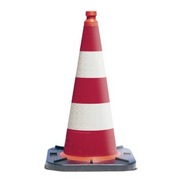 TL-Leitkegel, zweiteilig, BASt-geprüft, RA1, 500 mm