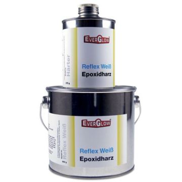 Fluchtwegmarkierung, Reflex Weiss EPOXID, Epoxidharz-Grundierung, EverGlow