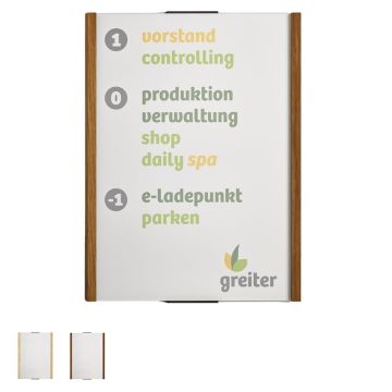 Wegweiser LMH 39 Studioline mit seitlichem Holzrahmen mit Kappen