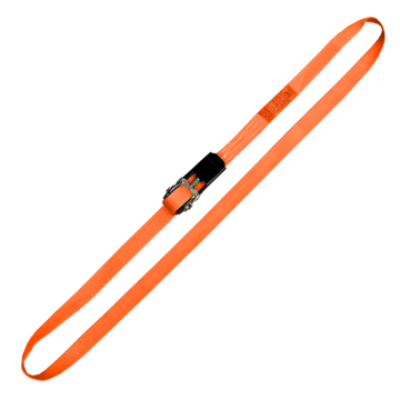 Zurrgurt mit kleiner Ratsche, 25 mm, Länge 4 m, orange
