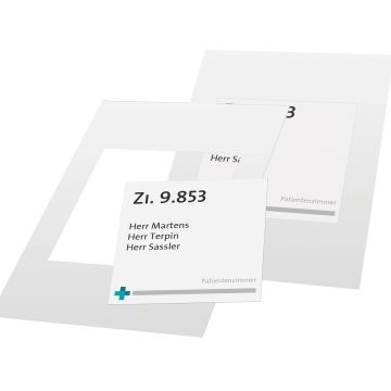 Kartoneinleger für Fluchtwegweiser Papier, 148 x 297 mm, 10 Blatt/VE
