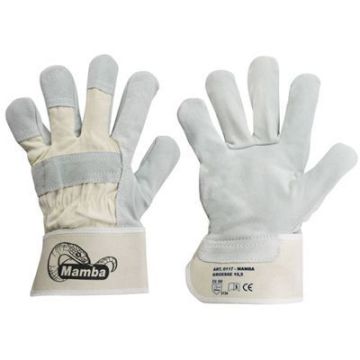 Schutzhandschuhe Mamba, Rind-Kernspaltleder, Größe 10,5, 12 Paar