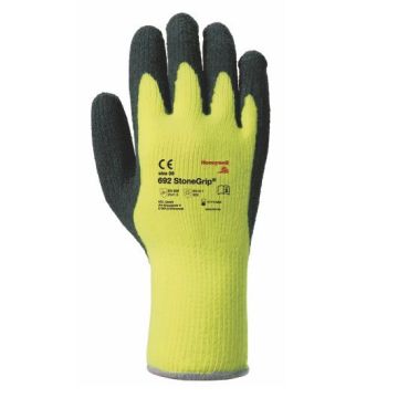 Winterhandschuhe StoneGrip 692, Größe 8-11, Acryl mit Naturlatexbeschichtung, 10 Paar