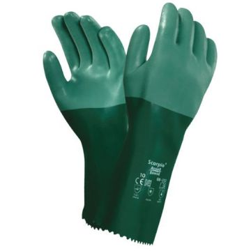Ansell Chemikalienschutzhandschuhe AlphaTec 08-352 (ex Scorpio), Größe 8-10, Neopren, 12 Paar