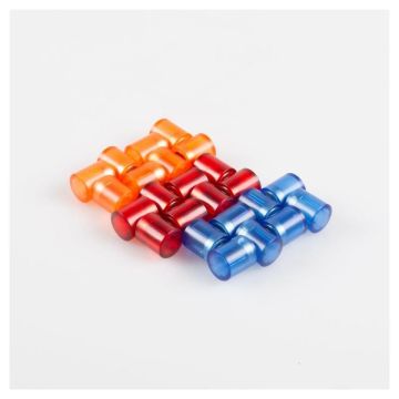Zylindrische Büromagnete 24er-Set, Farblich sortiert, Neodym, hohe Haftkraft